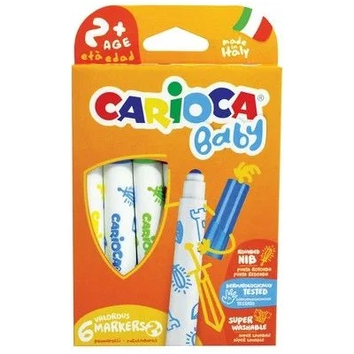CARIOCA - Бейби маркери - 6 цвята (42813)
