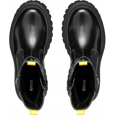 Geox kozačky pro dívky J Maquinnens Girl J46M6A 0CNNH C9999 černá