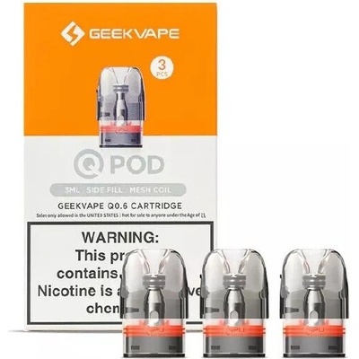 Geekvape Q POD cartridge 0,6 ohm 3 ks