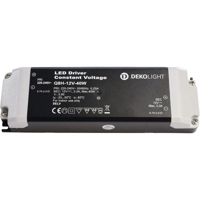 Deko-Light napájení BASIC, CV, Q8H-12-40W konstantní napětí 0-3300 mA IP20 12V DC 40,00 W 862162