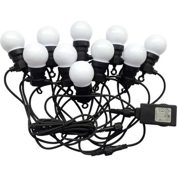 V-Tac LED Vonkajšia reťaz STRING 5m 10xLED 0,5W 230V IP44 3000K VT0806