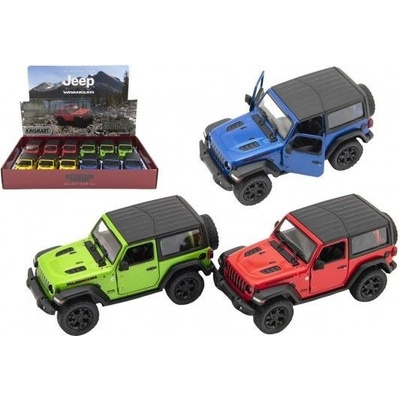 Teddies Auto Kinsmart Jeep Wrangler 2018 pevná střecha 12,5cm kov/plast