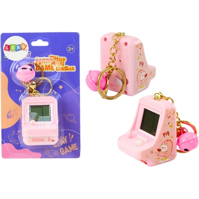 Mamido Elektronická vrecková hra Tetris prívesok ružový