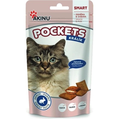 Akinu Pockets králičí polštářky pro kočky 40 g