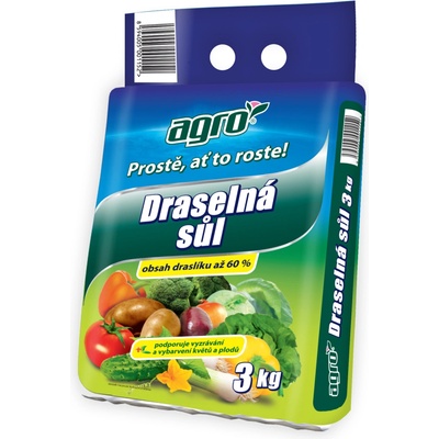 Agro hnojivo Draselná sůl 3 kg