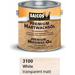 Saicos Premium Hardwax Oil 3100 Бяло - Масло с твърда вакса (4635)