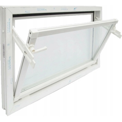 Plastové výklopné hospodářské okno Wolfa 500x300 mm, bílé