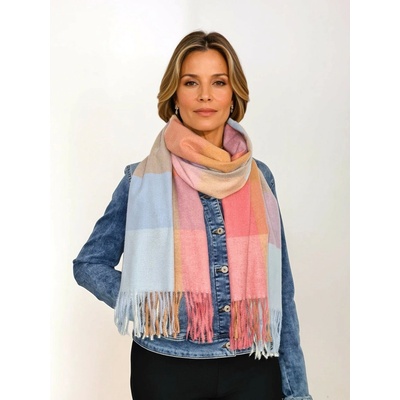 Classic Scarf korálově růžová dámská zimní