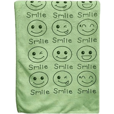 Kaptan rychleschnoucí osuška Smile 70 × 140 cm zelená