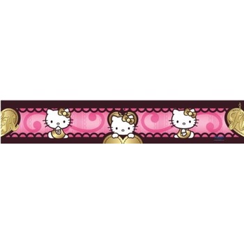 IMPOL TRADE 901 Samolepiace bordúry Hello Kitty, rozmer 5 m x 10,6 cm