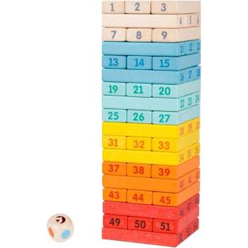 Classic World Дървена ДЖЕНГА за деца - цветна (3752)