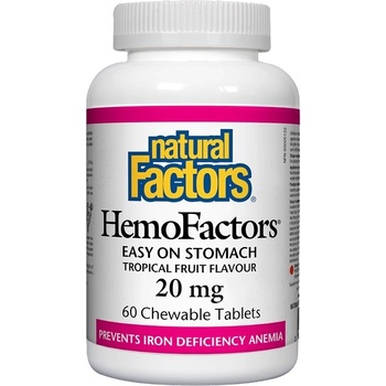 Natural Factors HemoFactors, 60 дъвчащи таблетки, Natural Factors