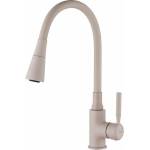 INVENA Кухненски смесител с гъвкав чучур Invena Hula Plus бежов (BZ-85-P03-L)
