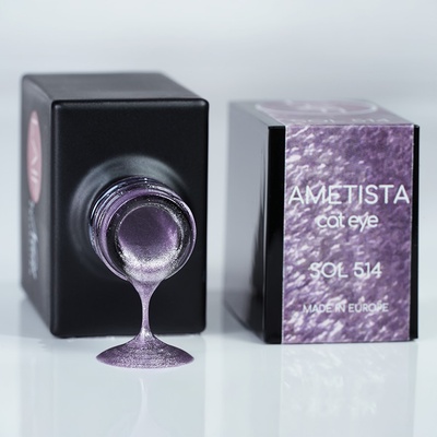 Laif Gel lak fialový SOL 514 Cat Eye Ametista 10 ml