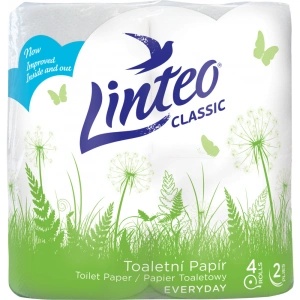 Linteo класически tp 2 vr (4 бр. /пакет) бял