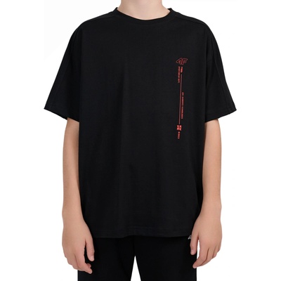 4F Tshirt M3514 Deep Black Černá