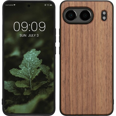 kwmobile Dřevěné OnePlus Nord 4 5G tmavě hnědá