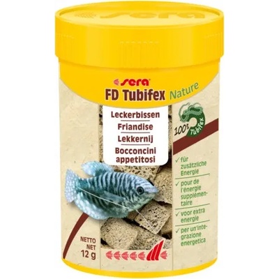 Sera FD tubifex Nature - Храна за рибки обогатена с протеин, 100 мл