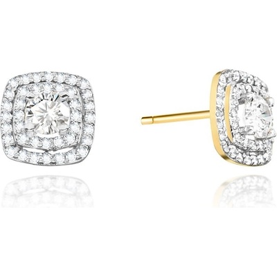 Blink-Blink Luxusné diamantové náušnice zo zlata 3138ZDB