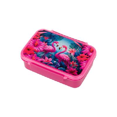 Кутия за закуски с отделения Flamingo BAAGL | Rozov | Момичешки | UNI