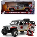 Jada Jeep Gladiator Pick up 2021 With X men Figure Silver 1:32