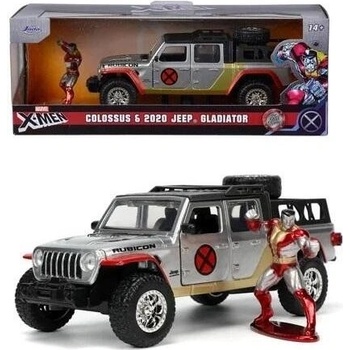 Jada Jeep Gladiator Pick up 2021 With X men Figure Silver 1:32