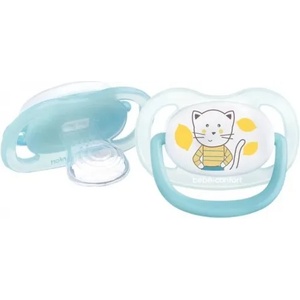 Bebeconfort Силиконови залъгалки Bebe Confort - Physio Air, 2 броя, 6-18м, The Gardener Blue/Yellow (3104201880) - baby