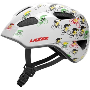 Lazer Sport Lazer Nutz KinetiCore Tour De France Kids Helmet - White/Multi