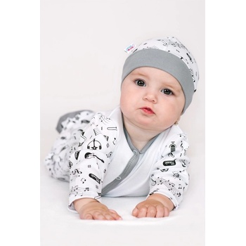 New Baby Dojčenská bavlnená čiapočka Music