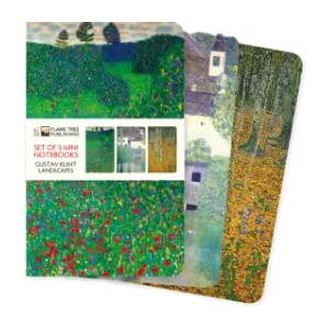 Flame Tree Publishing Klimt Landscapes Set of 3 Mini Notebooks | Flame Tree Publishing