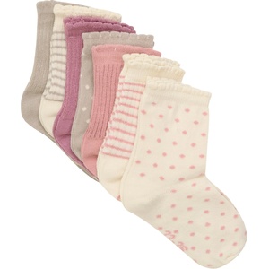 Minymo Детски спортни чорапи Minymo Kid's Socks with Pattern 7-Pack Sports socks - Ash Rose - размер 15-18 (EU) (207-0520-0111)