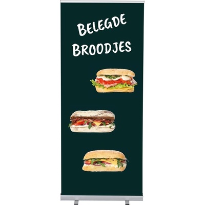 Jansen Display Set Roll-baneru Budget s vytištěným motivem, Sendviče, holandsky, 870 x 2080 mm