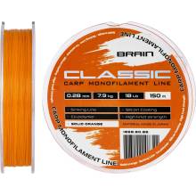 Brain classic carp line solid orange 150 m 0,28 mm 7,9 kg
