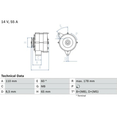 generátor BOSCH 0 986 034 220
