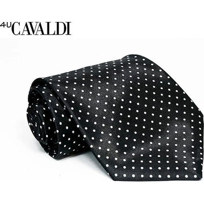 Pánská kravata černá Cavaldi