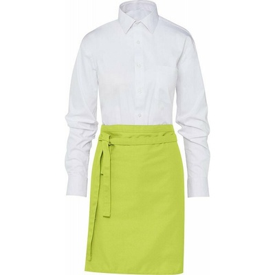 SG Accessories - BISTRO Krátká číšnická zástěra Brussels s pevným páskem 78 x 52 cm Limetková zelená