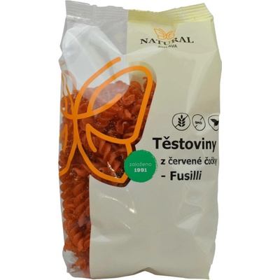 Natural Fusilli z červené čočky bez lepku 250 g