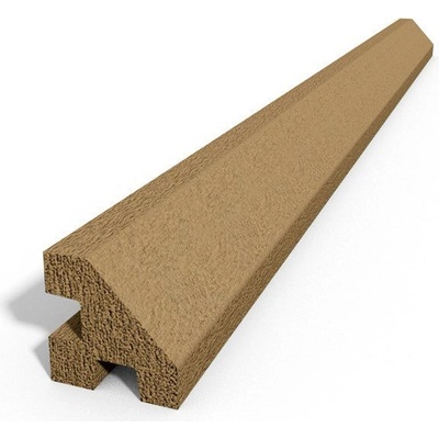 Betonový sloupek na plot 100 cm rohový hladký - pískovec