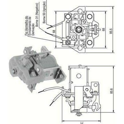 Elektromagnetický spínač, startér MAGNETI MARELLI 940113050338