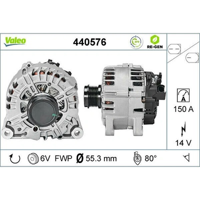 VALEO Alternátor VALEO 440576