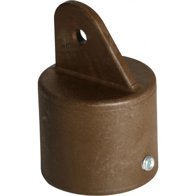 Koncovka vzpěry s okem, průměr 48 mm, hnědá
