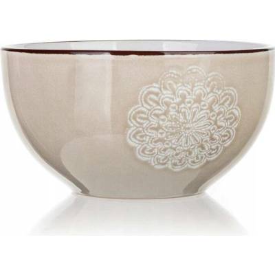 Banquet Miska salátová mísa Shape krémová s krajkovým vzorem na polévku 14,3 cm