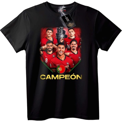 NOONEBRAND Тениска Шампион на Португалия - 2XL, Black