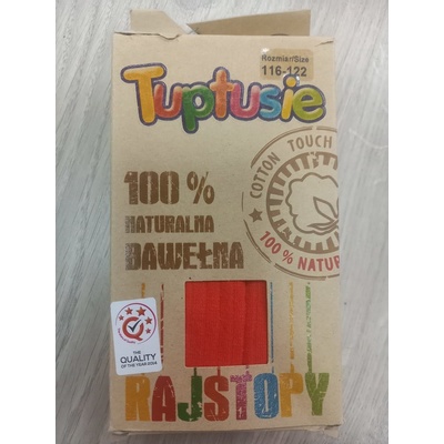 Tuptusie dívčí punčocháče červené