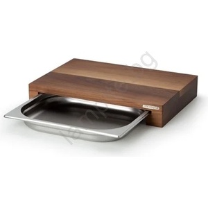 Continenta C4210 - Дъска за рязане с купа 39x27 cм орех (GG161)