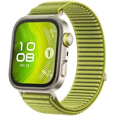 PROTEMIO 113479 NYLON Vymeniteľný remienok pre Huawei Watch Fit 4 / Fit 4 Pro svetlozelený