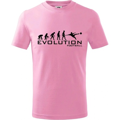 Evolution Football tričko dětské bavlněné růžová