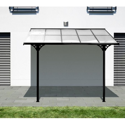 Westmann Bruce typ 1 (SI06104) hliníková pergola, 313x300 cm čierna