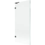 Mexen Lunar L параван за вана с 1 крило 80 x 150 см, прозрачен, четка в цвят gun gray - 897L-080-000-66-00 (897L-080-000-66-00)