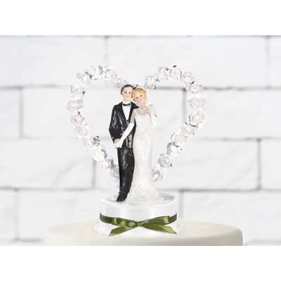 PartyDeco Украса за торта - Младоженци
